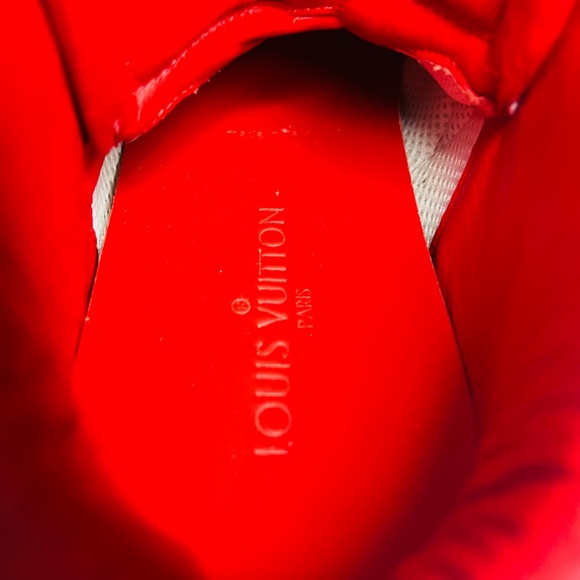 Mens Louis Vuitton suede color block pattern sneakers size US 7 / MS 0142 6. - Picture 4 of 9